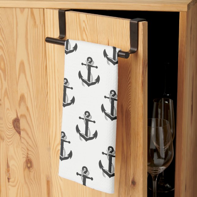 Kitchen Towel-Anchors Towel (Thirds Fold)
