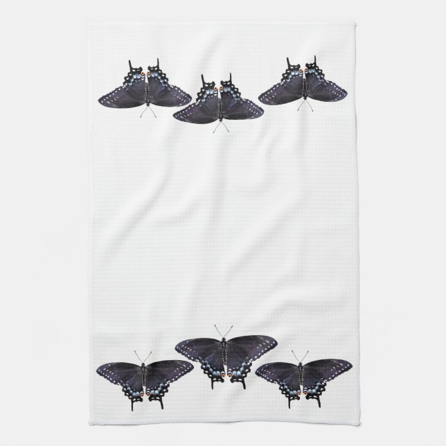 Kitchen Towel Black Swallowtails (Vertical)