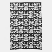 Kitchen towel Blomster shape