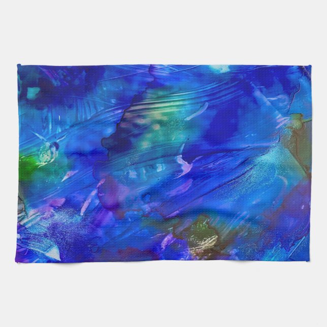 Kitchen Towel Blue Lagoon (Horizontal)