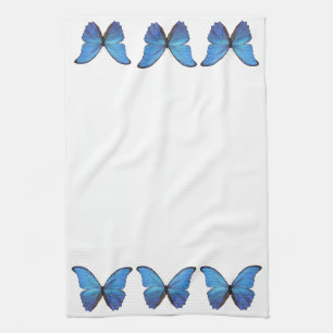 Kitchen Towel Blue Morpho Butterflies