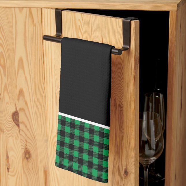Kitchen Towel-Buffalo Plaid Kitchen Towel (Thirds Fold)