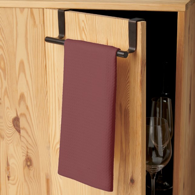 Kitchen Towel-Burgundy Red Towel (Thirds Fold)