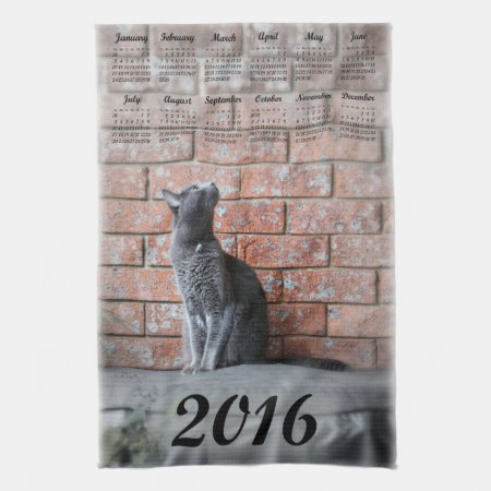 Kitchen Towel Calendar 2016