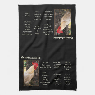 Kitchen Towel-Chicken Bucket List Kitchen Towel