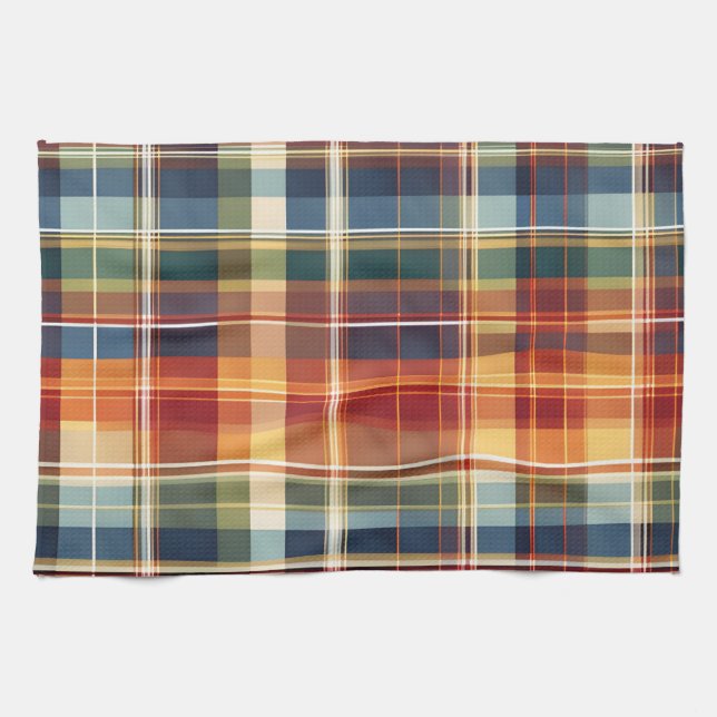 Kitchen Towel Colorful Fall Autumn Holiday Print (Horizontal)