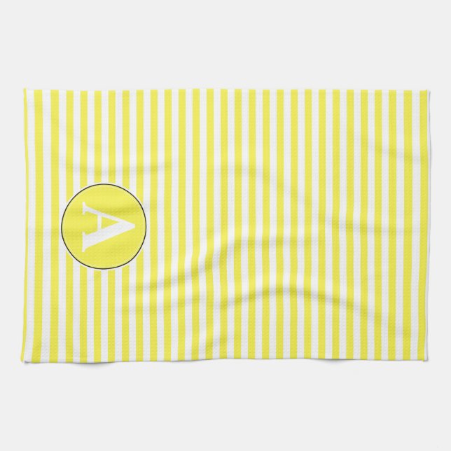 Kitchen Towel, Custom Monogram Towel (Horizontal)