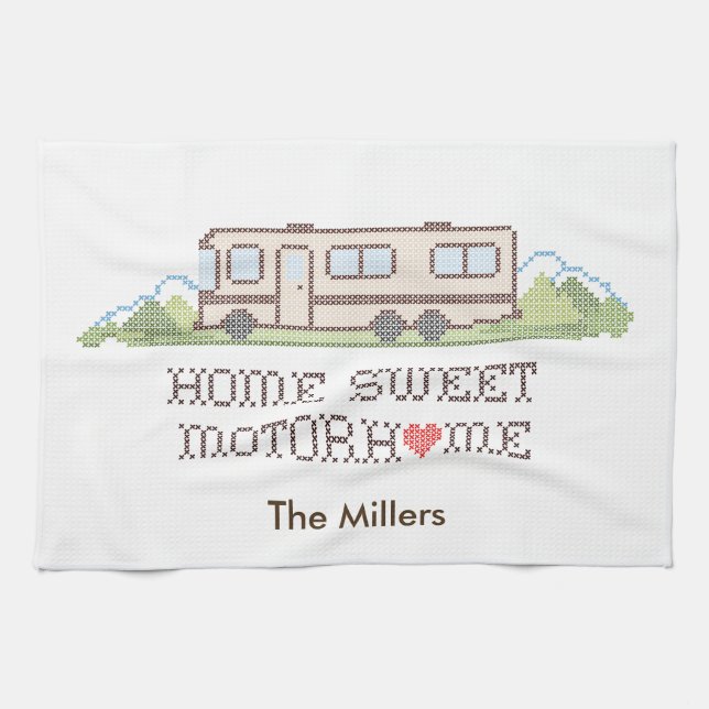 Kitchen Towel - Customize Your Motor Home (Horizontal)