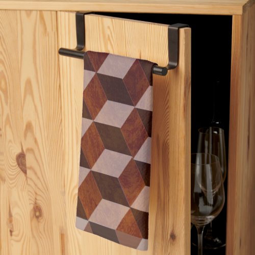 Kitchen Towel _ Faux Inlaid wood