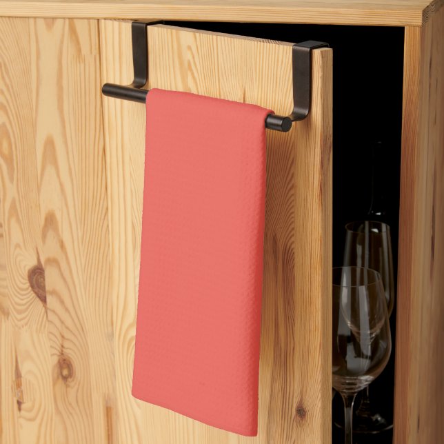 Kitchen Towel-Flamingo Orange Kitchen Towel (Thirds Fold)