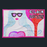 KITCHEN TOWEL "GOLDEN AGE"<br><div class="desc">Tired of mundane and boring kitchen towels that make your kitchen chores feel like a chore? Say goodbye to dull and hello to delightful with our fun and uplifting kitchen towels! Designed to bring a smile to your face and infuse your kitchen with a burst of positivity. Brighten up your...</div>