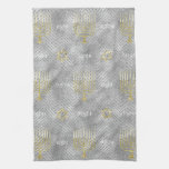 Kitchen Towel &quot;hanukkah Elegant Menorahs&quot; at Zazzle