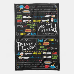 Kitchen Towel "Hanukkah Potato Latke Recipe"