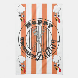Kitchen Towel "Happy ThanksGrilling"