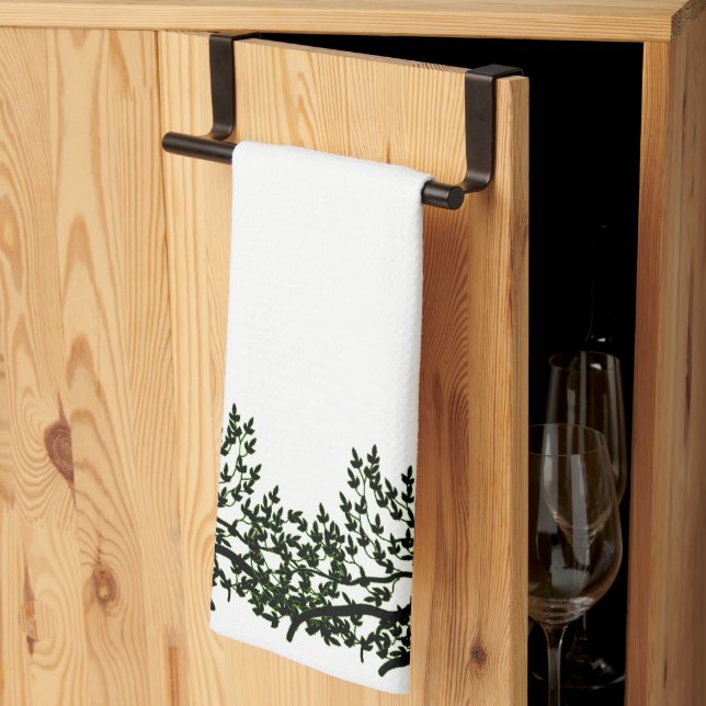 Kitchen Towel - Leafy Branches Interlaced (Thirds Fold)
