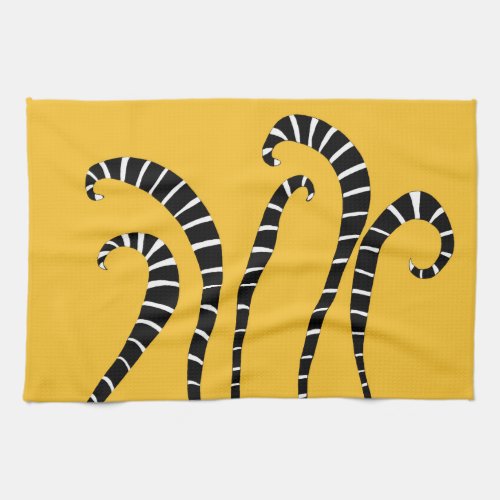 Kitchen Towel _ Lemur Tails Gold