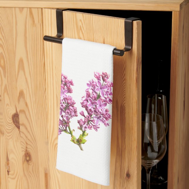 Kitchen Towel - Lilac blossoms (Thirds Fold)