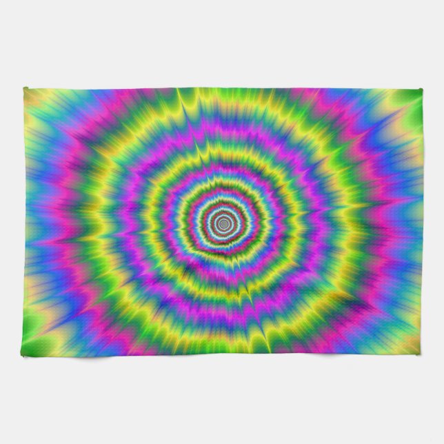 Kitchen Towel  Neon Explosion (Horizontal)