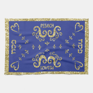 Kitchen Towel "Passover Gold Elegant "