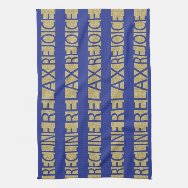Kitchen Towel Passover RRR/Blue,Gold (Vertical)