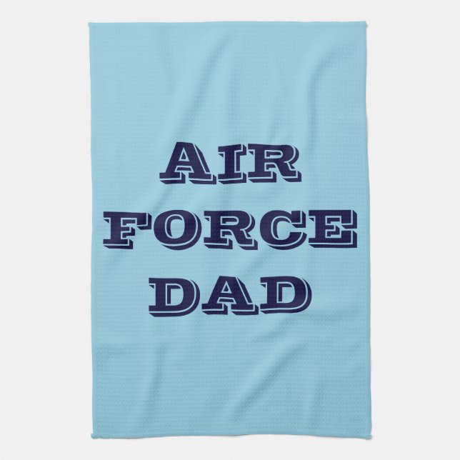 Kitchen Towel Proud Air Force Dad (Vertical)