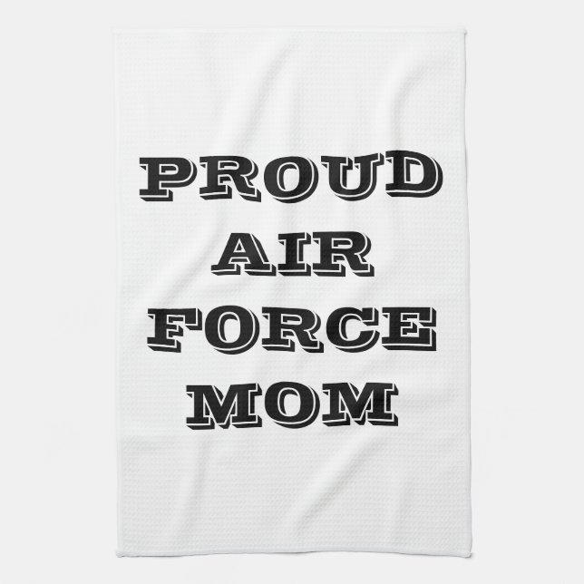 Kitchen Towel Proud Air Force Mom (Vertical)
