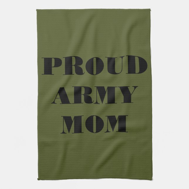 Kitchen Towel Proud Army Mom (Vertical)