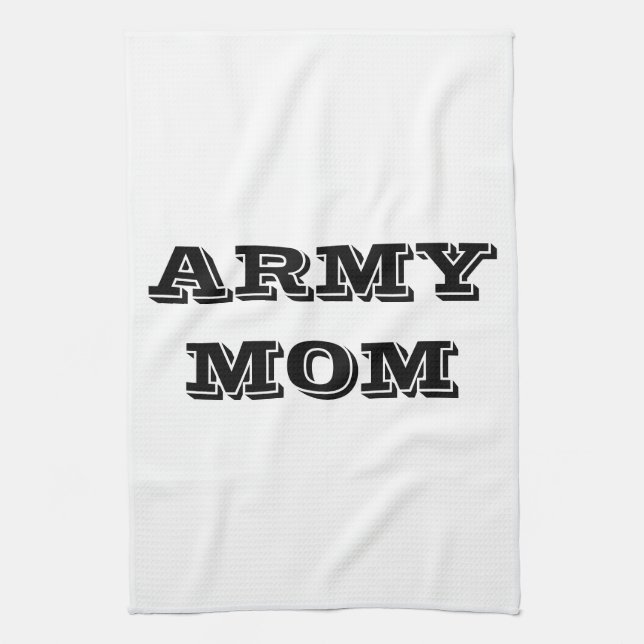 Kitchen Towel Proud Army Mom (Vertical)
