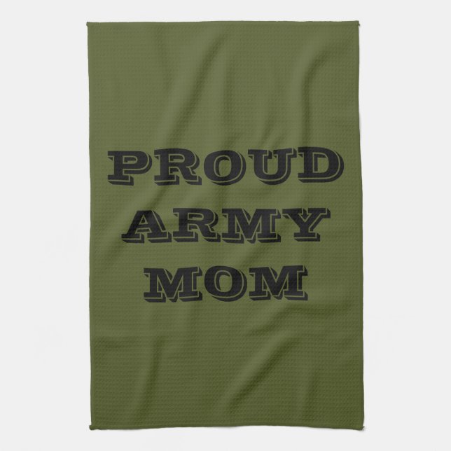 Kitchen Towel Proud Army Mom (Vertical)