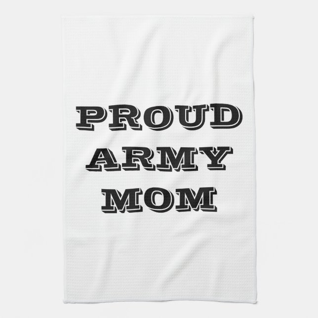Kitchen Towel Proud Army Mom (Vertical)