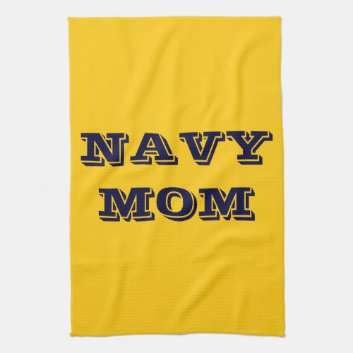 Kitchen Towel Proud Navy Mom
