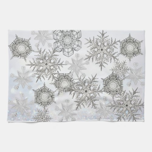 Kitchen Towel Real Snowflake Image