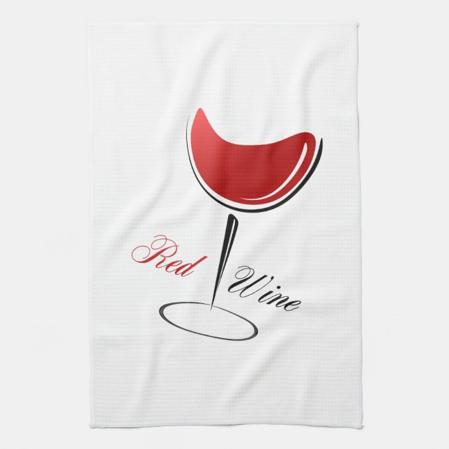 Kitchen Towel Red Wine (Vertical)