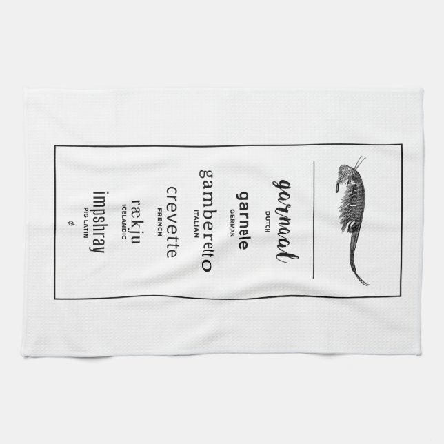 Kitchen Towel | Shrimp (Horizontal)