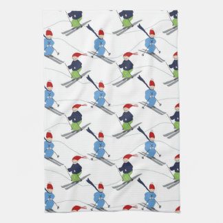 Kitchen Towel- Skiers! Towel