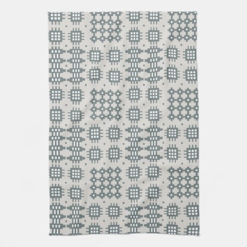 Kitchen Towel Tea Towel Welsh Tapestry Design Grey