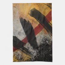 Kitchen Towel, The Scar, Digital Abstract Painting
