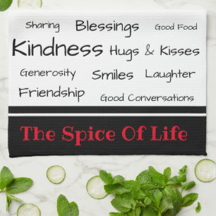 Kitchen Towel-The Spice of Life Towel