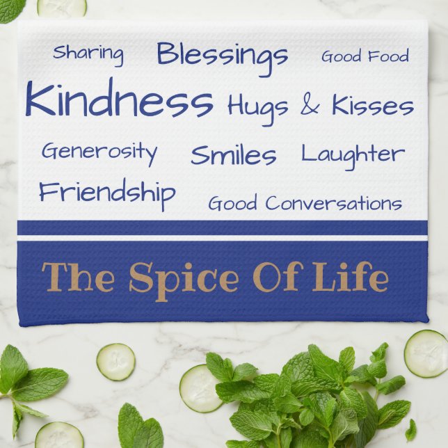 Kitchen Towel-The Spice of Life Towel (Folded)