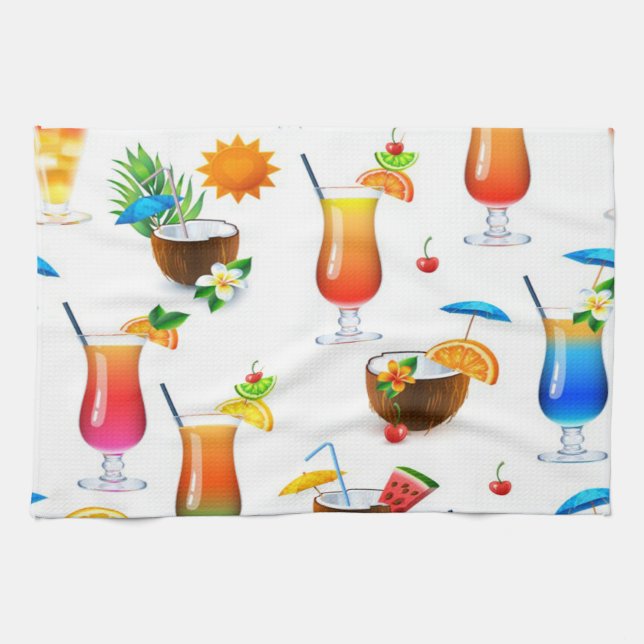 Kitchen Towel/Tropical Drinks Towel (Horizontal)