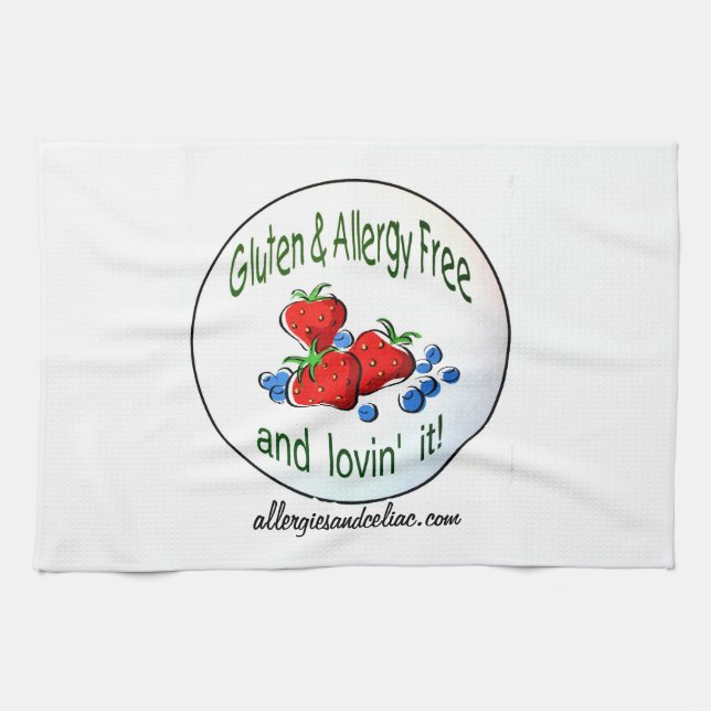 Kitchen Towel w/ the Gluten and Allergy Free logo (Horizontal)