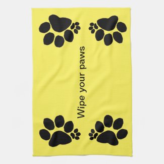Kitchen Towel - Wipe Your Paws