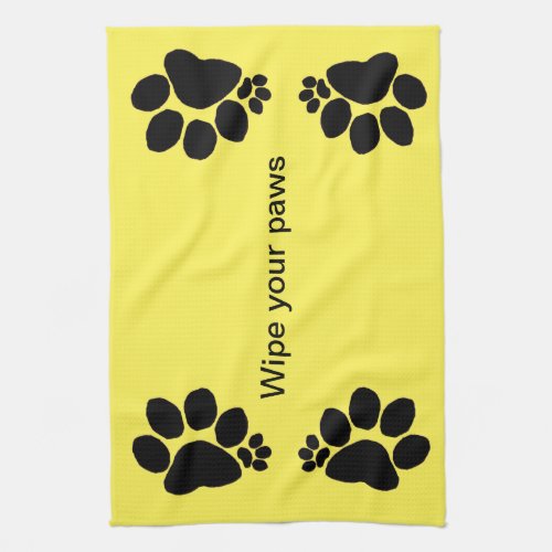 Kitchen Towel _ Wipe Your Paws v2