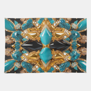 Kitchen towel with Bahamas Colors Design