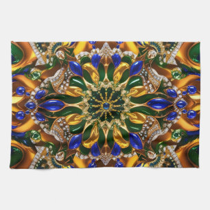 Kitchen towel with Brazil Colors Design