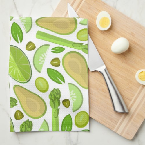 Kitchen towel with bright fruit print 