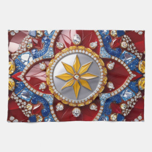 Kitchen towel with Colombian Colors Design