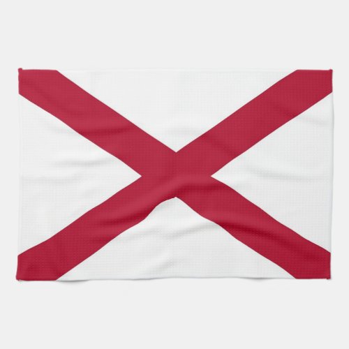 Kitchen towel with Flag of Alabama USA