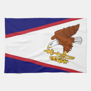 Kitchen towel with Flag of American Samoa, U.S.A.