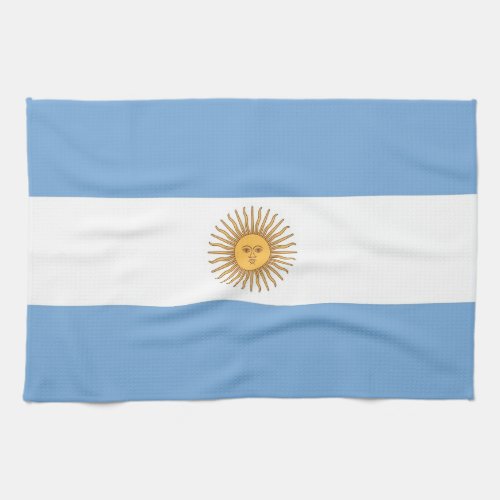 Kitchen towel with Flag of Argentina